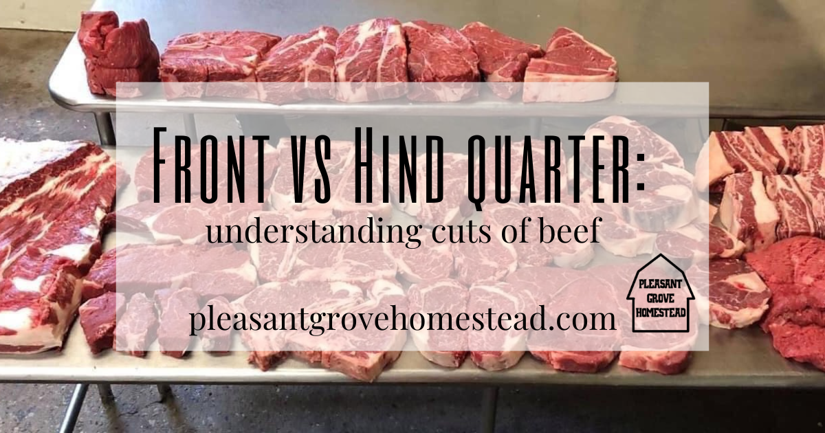 image of cuts of meat with text for blog title on top
